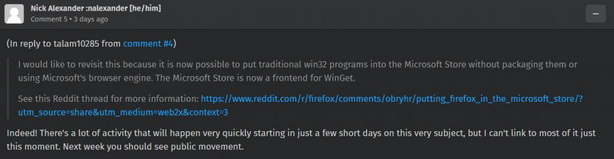 Firefox火狐浏览器有望登录Win11应用商店