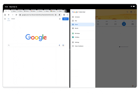 Android 平板端 Chrome 浏览器新功能