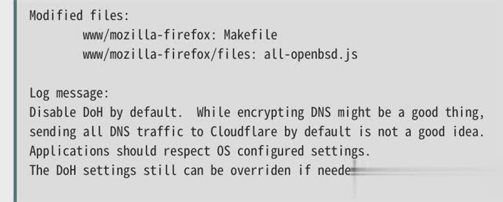 OpenBSD上Firefox浏览器默认禁用DNS